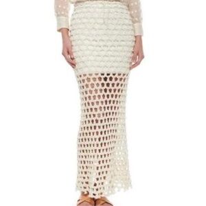 IRO Cream Maxi Skirt